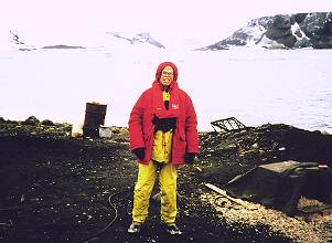 At the North Pole in 1992. Al Smith World Traveler.