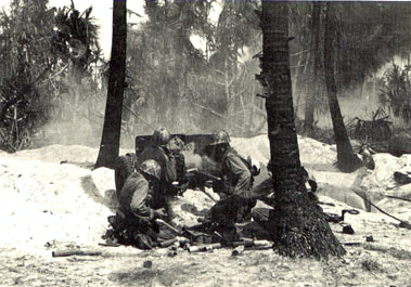 Troops fighting on Kwajalein